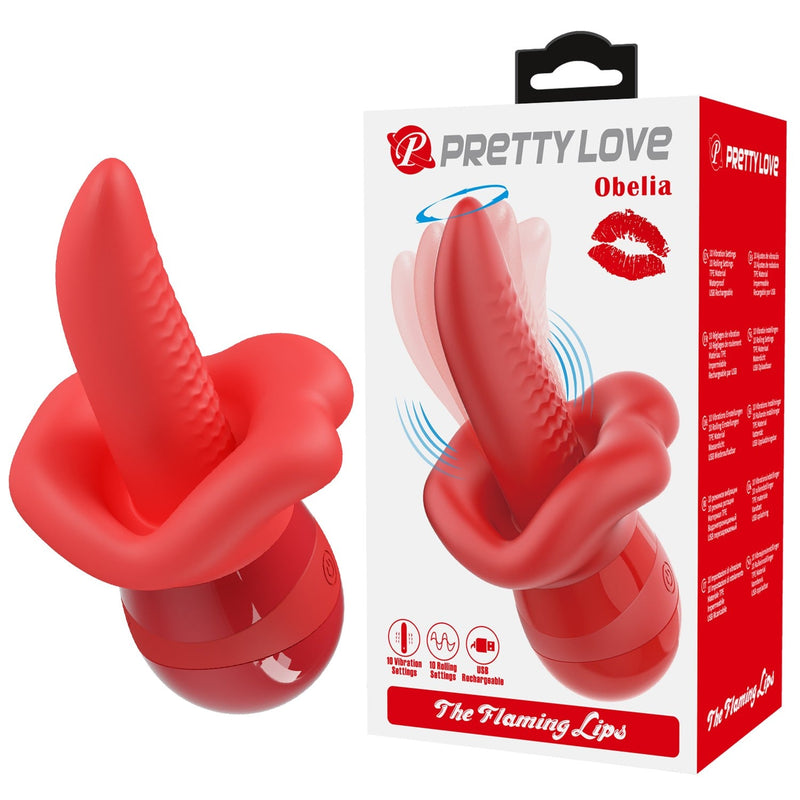 10 Titreşim ve Yalama Fonksiyonlu Şarjlı Oral Vibratörü – Obelia Flaming Lips
