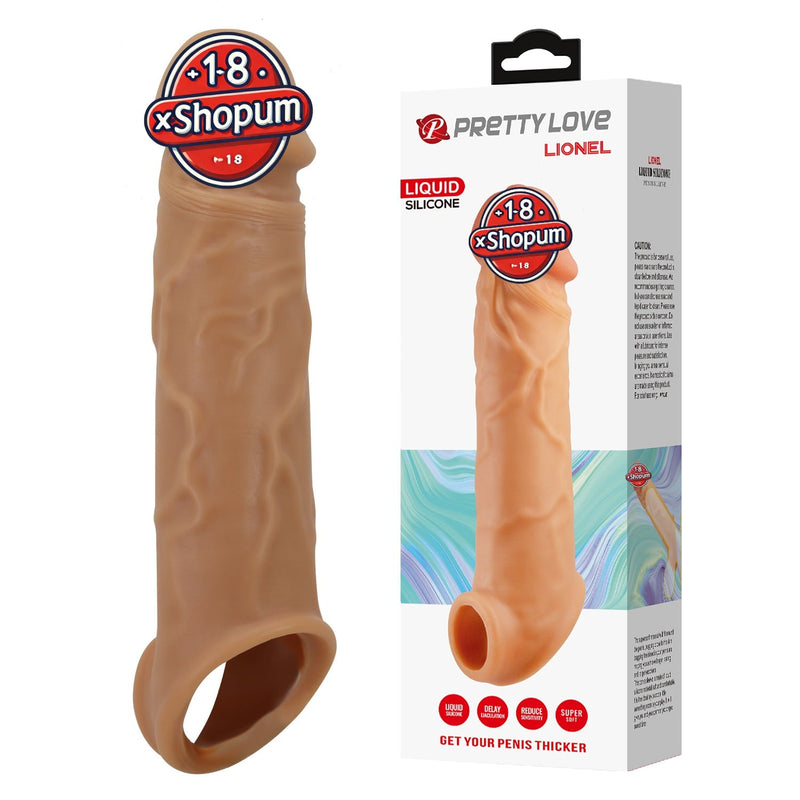 1 cm Premium Uzatmalı Halkalı Gerçekçi Penis Kılıfı – Lionel