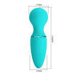 10 fonksiyonlu şarjlı vibratör Dwayne üst görünüm Moonette