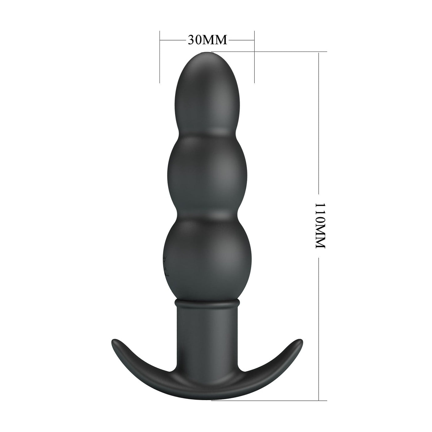silikon 10 fonksiyonlu titreşimli anal plug üst görünüm aeaeeas Moonette