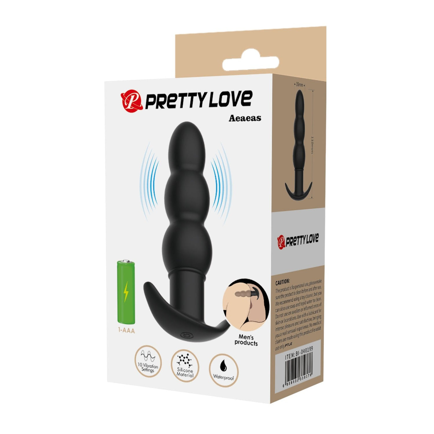 silikon 10 fonksiyonlu titreşimli anal plug alt görünüm aeaeeas Moonette