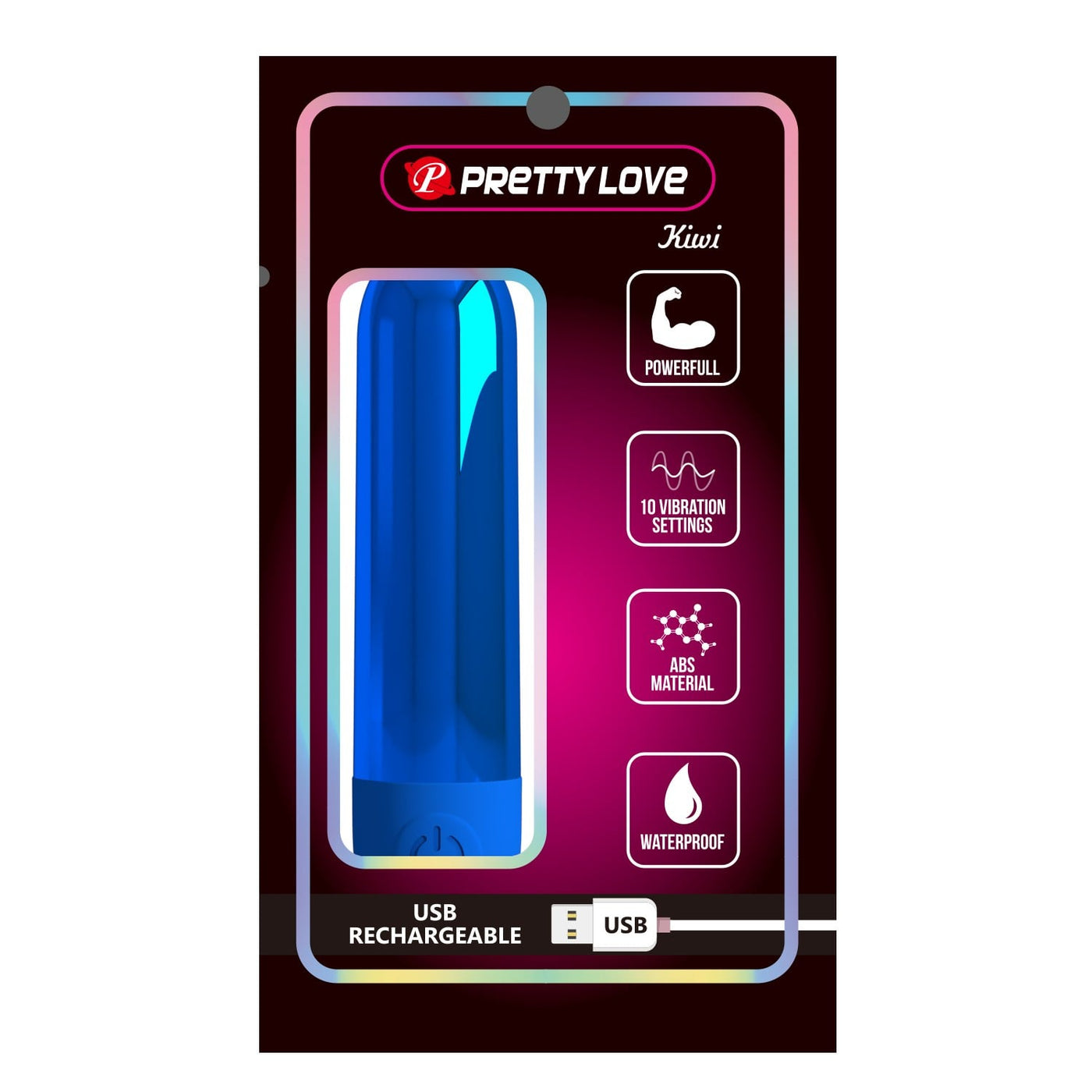 metal 10 fonksiyonlu şarjlı mavi vibratör Kiwi set içeriği Moonette