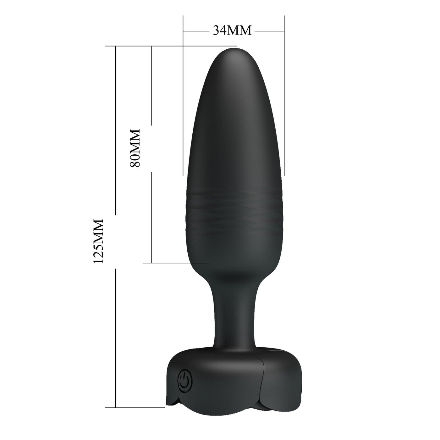 10 fonksiyonlu titreşimli anal plug Tarion üst görünüm Moonette