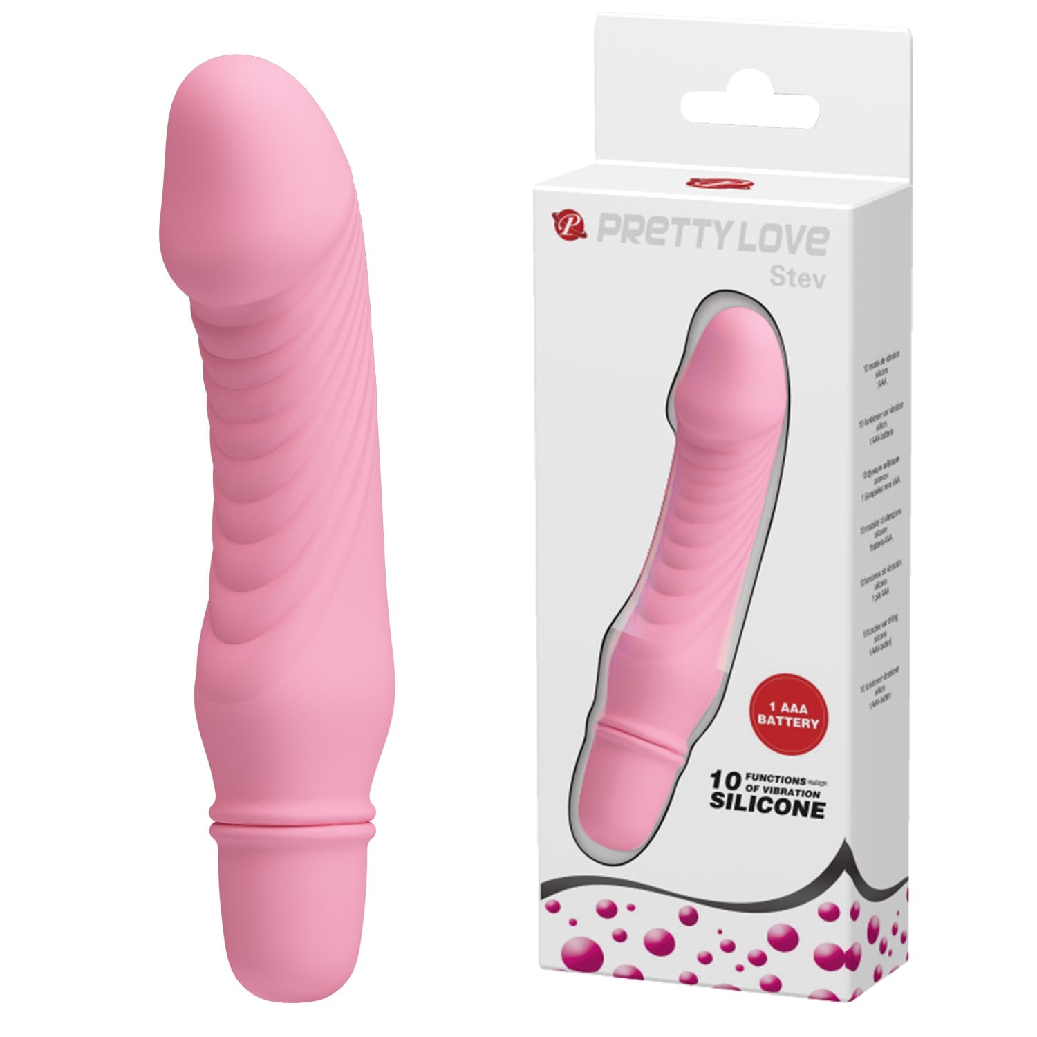silikon pembe vibratör Stev Moonette