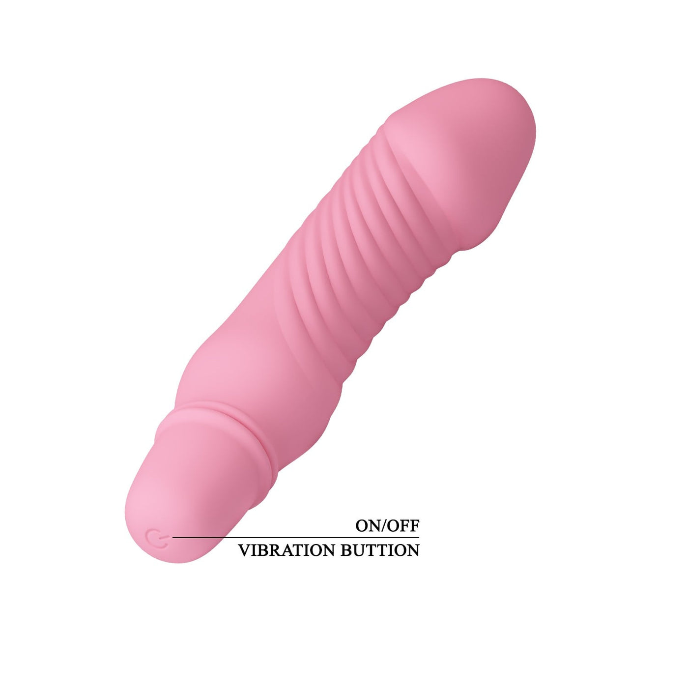 silikon pembe vibratör Stev arka görünüm Moonette