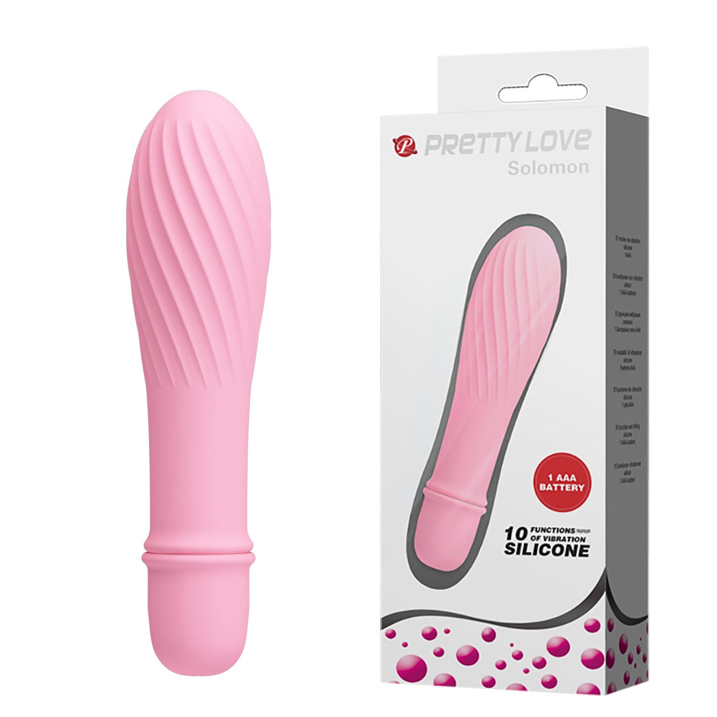 silikon pembe vibratör Solomon Moonette