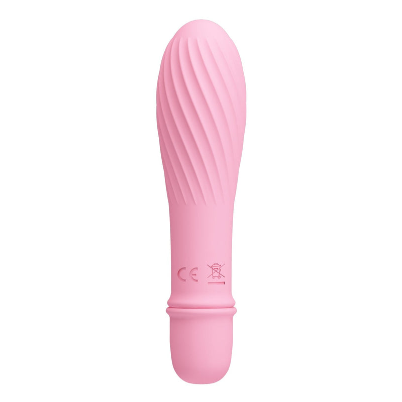 silikon pembe vibratör Solomon yan görünüm Moonette
