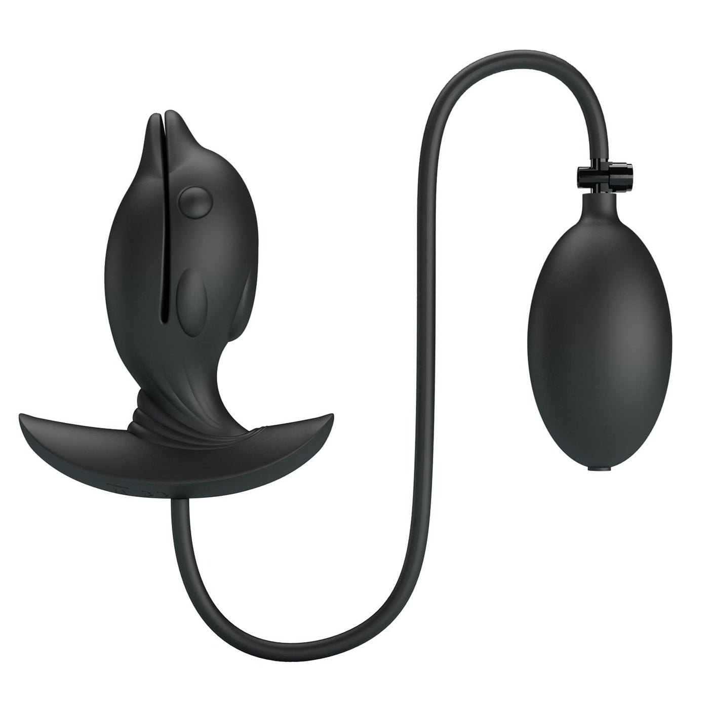 10,6 cm silikon titreşimli şarjlı anal plug detay çekim Moonette