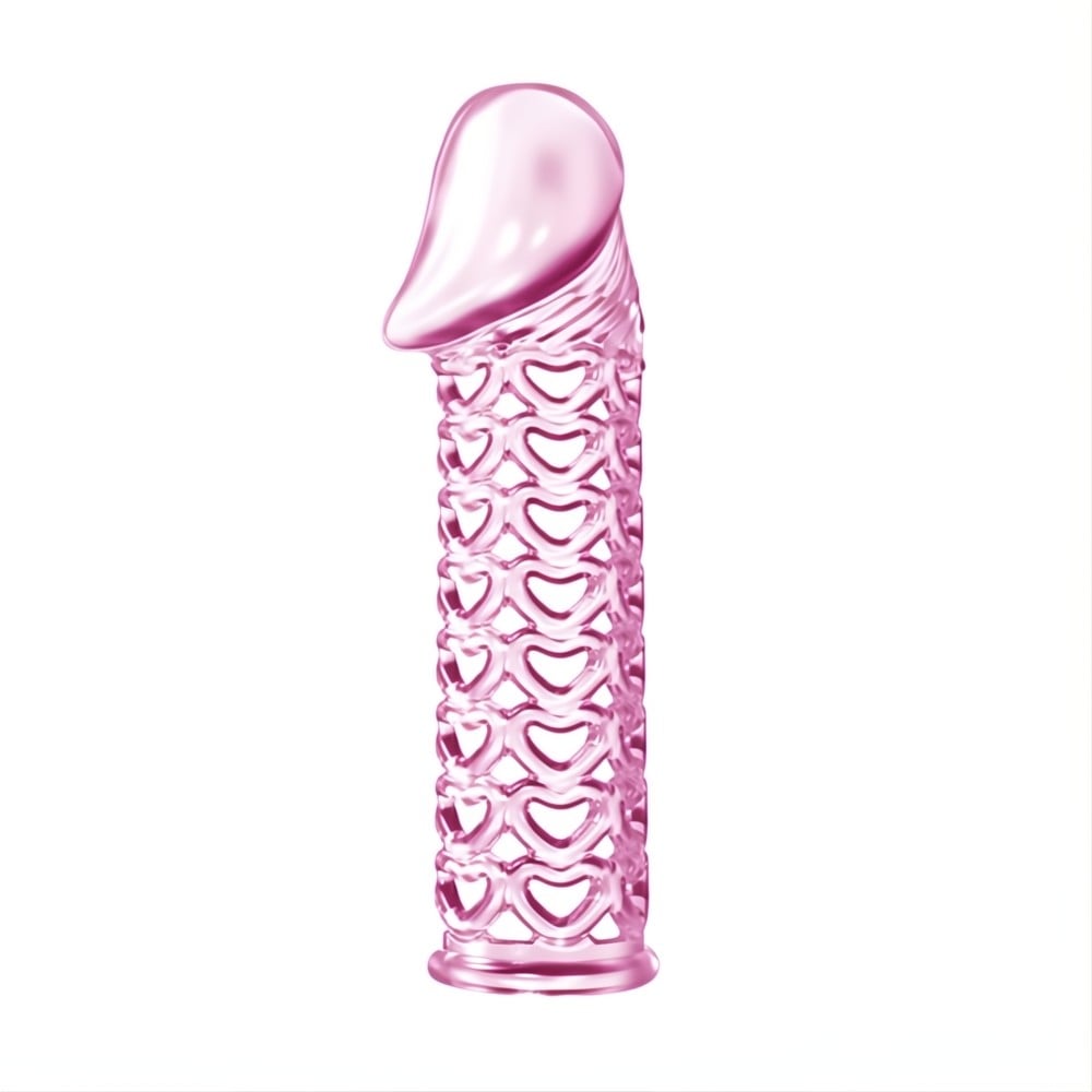 11,5 cm silikon şeffaf penis kılıfı yakın plan Moonette