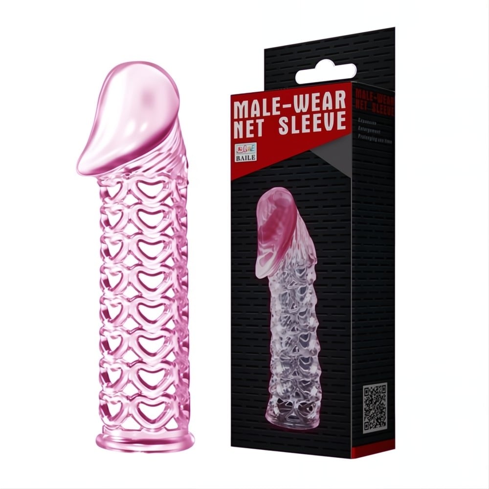 11,5 cm silikon şeffaf penis kılıfı Moonette