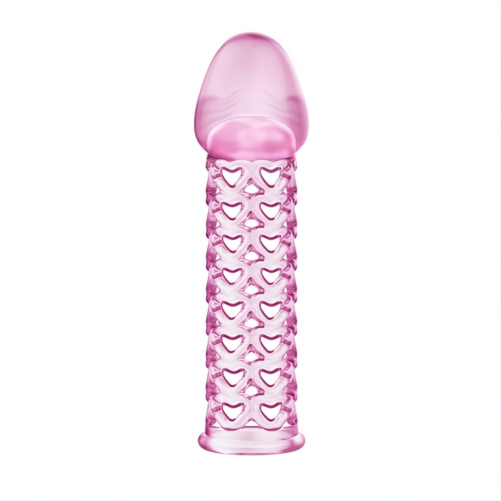 11,5 cm silikon şeffaf penis kılıfı detay çekim Moonette