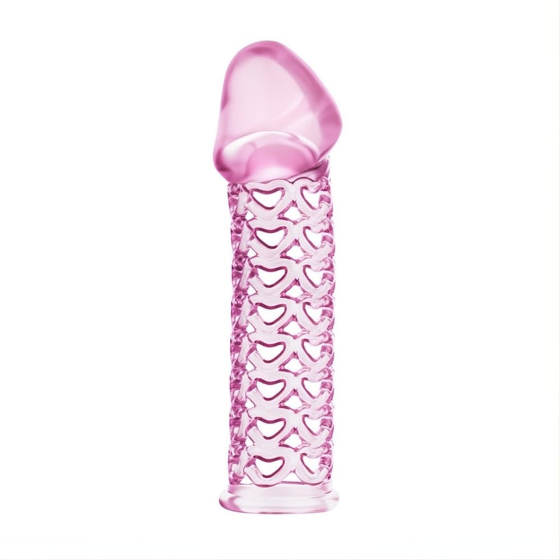 11,5 cm silikon şeffaf penis kılıfı yan görünüm Moonette