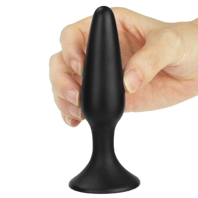 11,5 cm silikon vantuzlu anal plug yan görünüm Moonette