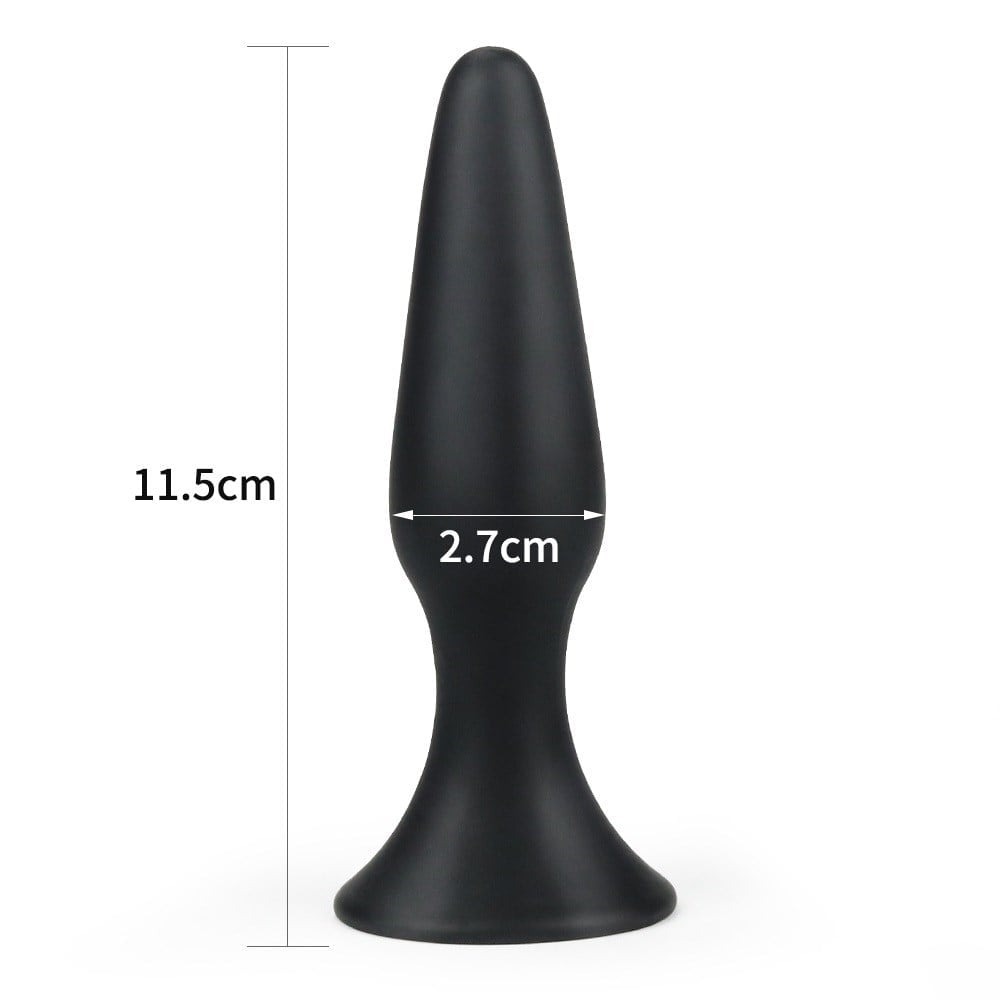 11,5 cm silikon vantuzlu anal plug ambalaj görünümü Moonette
