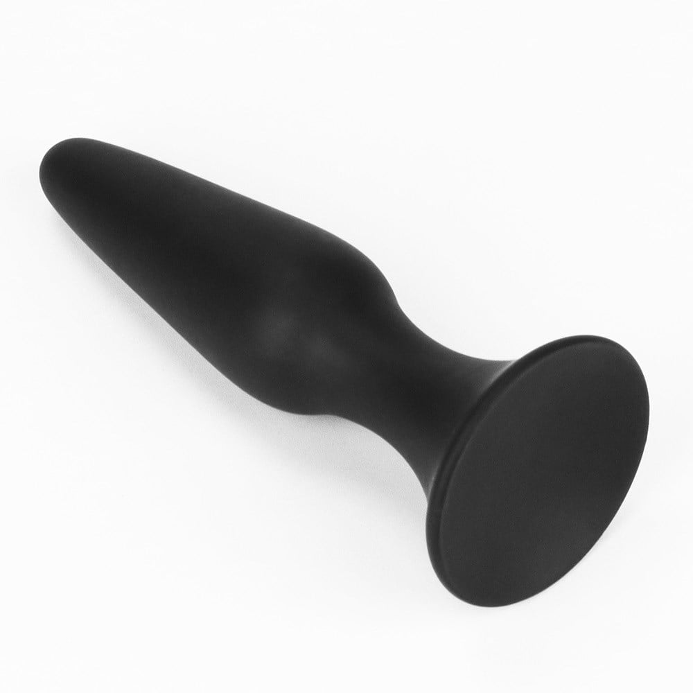 11,5 cm silikon vantuzlu anal plug arka görünüm Moonette