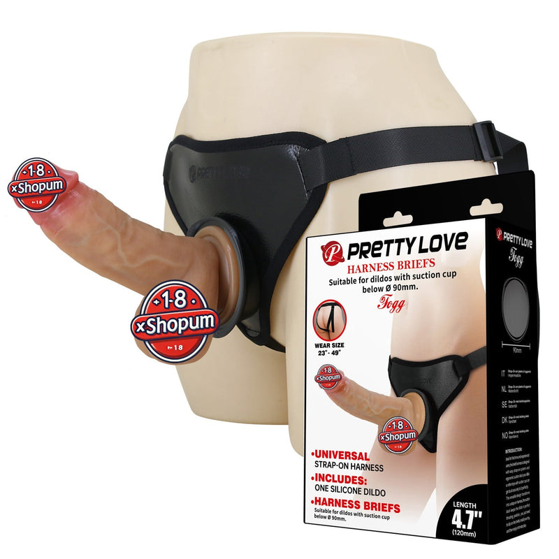 12.5 cm Belden Bağlamalı Gerçekçi Strap-On – Fegg
