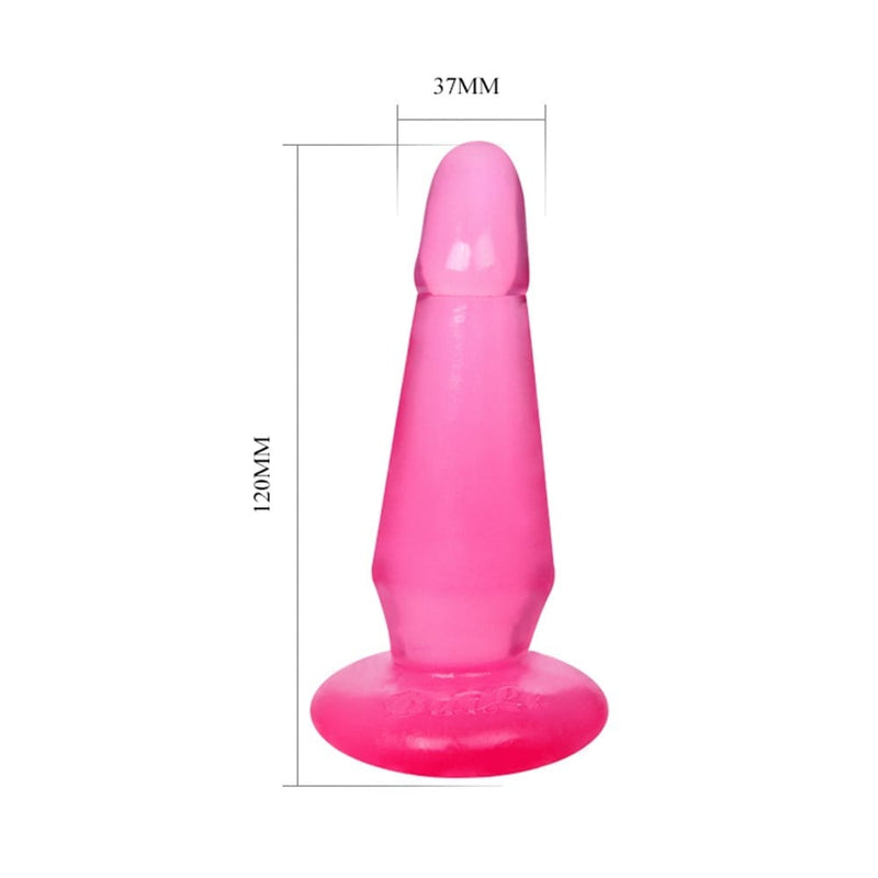 12 cm jel vantuzlu anal plug yan görünüm Moonette