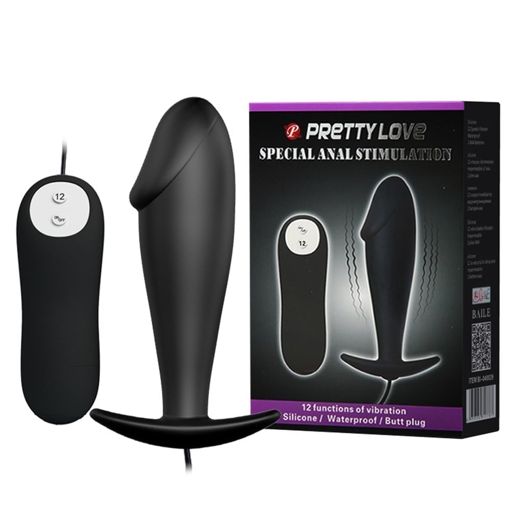 10 cm 12 fonksiyonlu titreşimli anal plug Moonette
