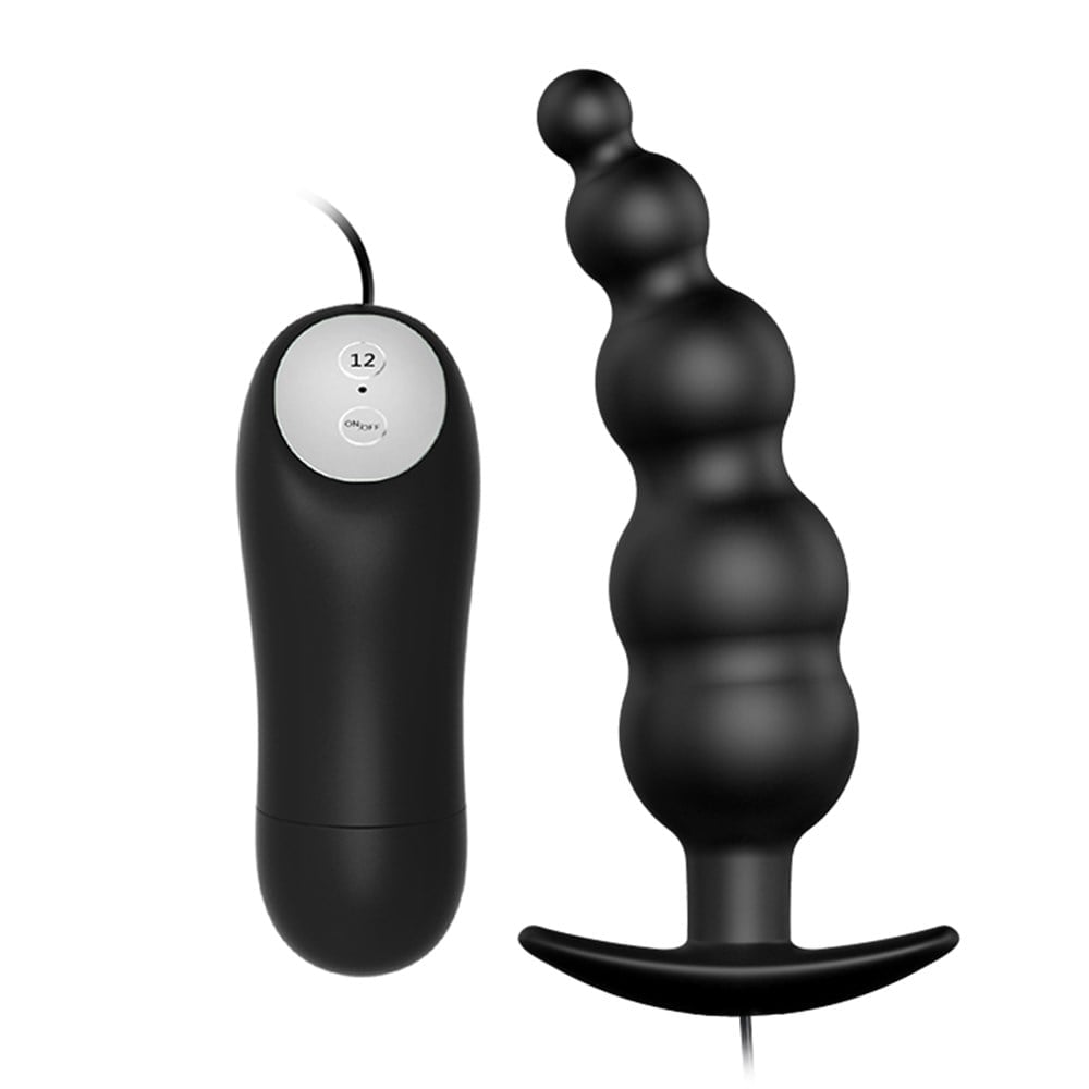 11,8 cm 12 fonksiyonlu titreşimli anal plug yakın plan Moonette