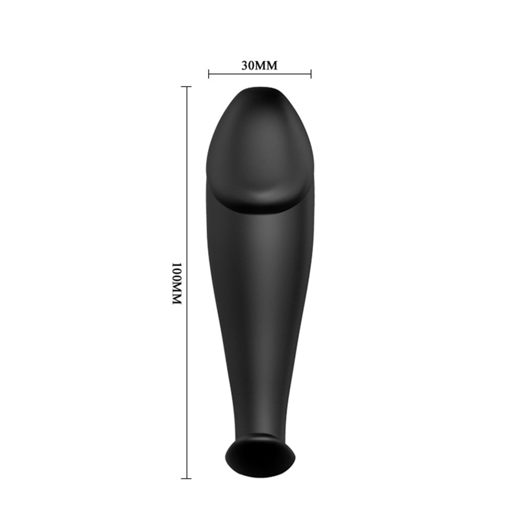 10 cm 12 fonksiyonlu titreşimli anal plug üst görünüm Moonette