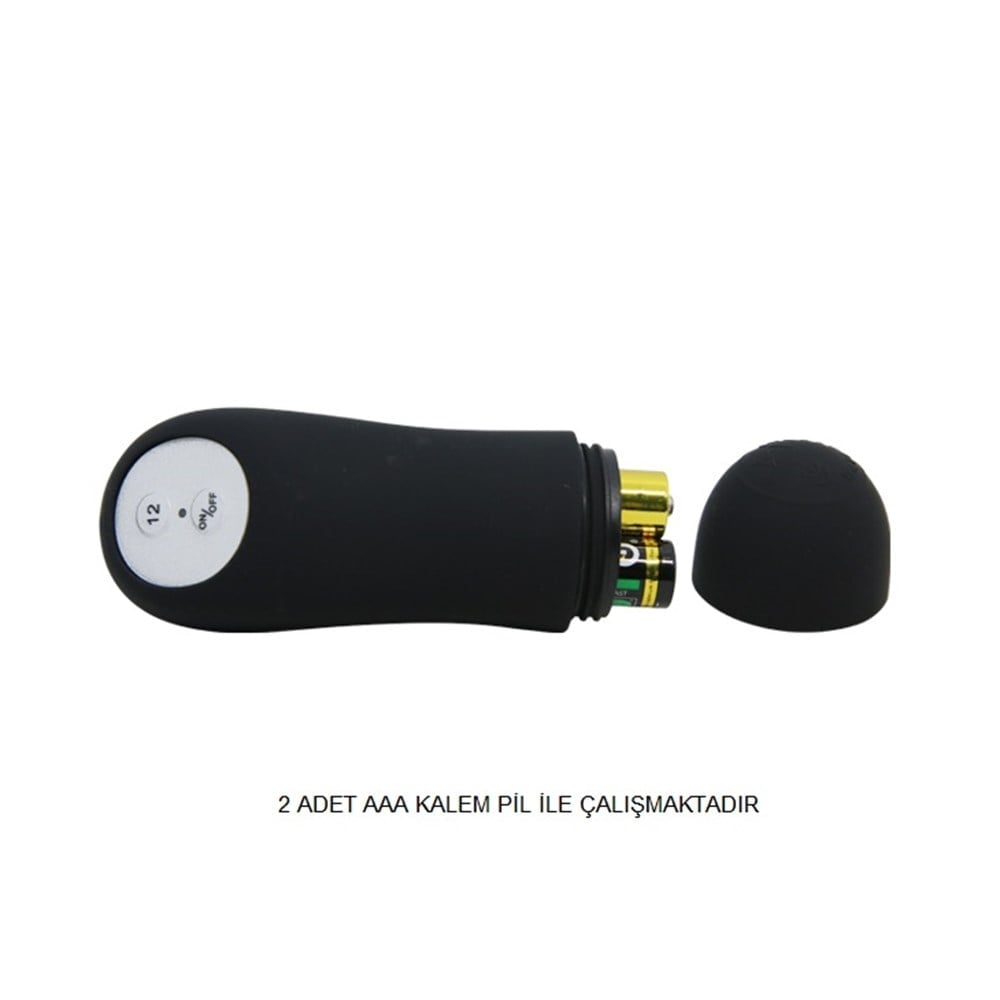 10 cm 12 fonksiyonlu titreşimli anal plug ambalaj görünümü Moonette