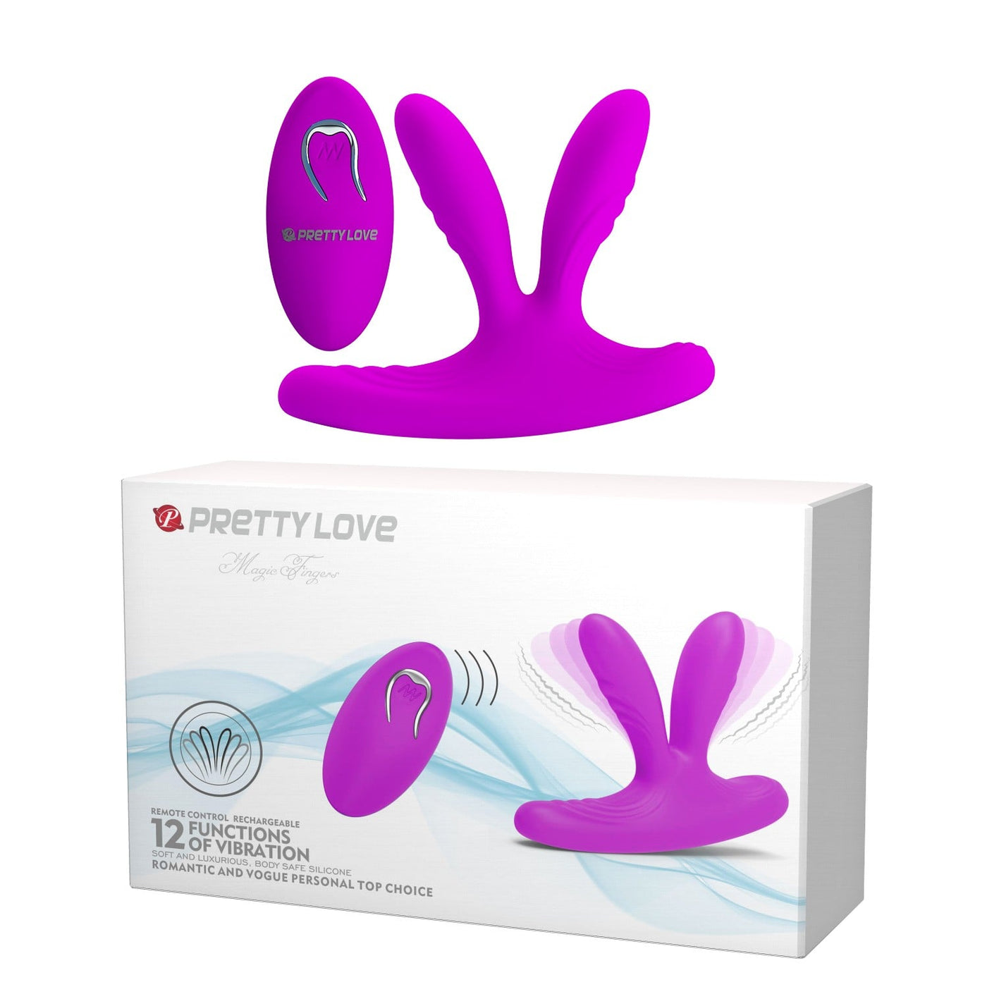 12 fonksiyonlu titreşimli vibratör Magic Finger Moonette