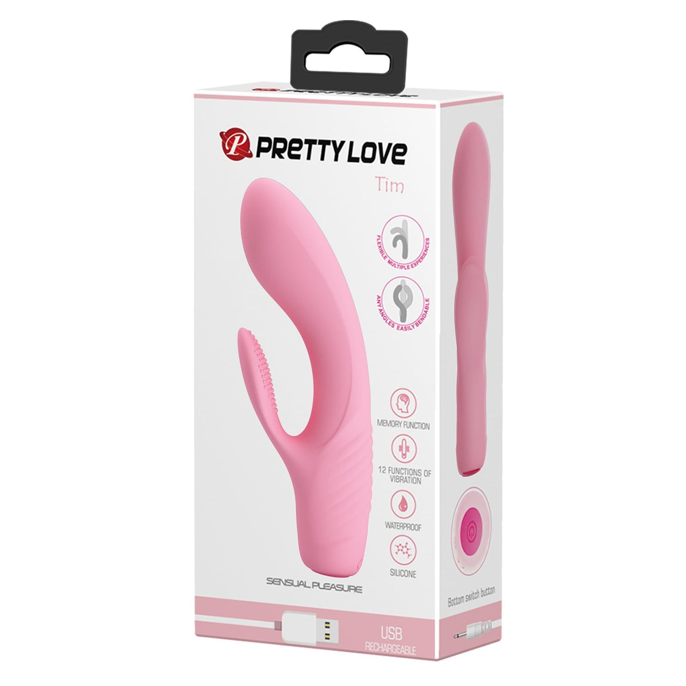 12 fonksiyonlu şarjlı pembe vibratör set içeriği Moonette