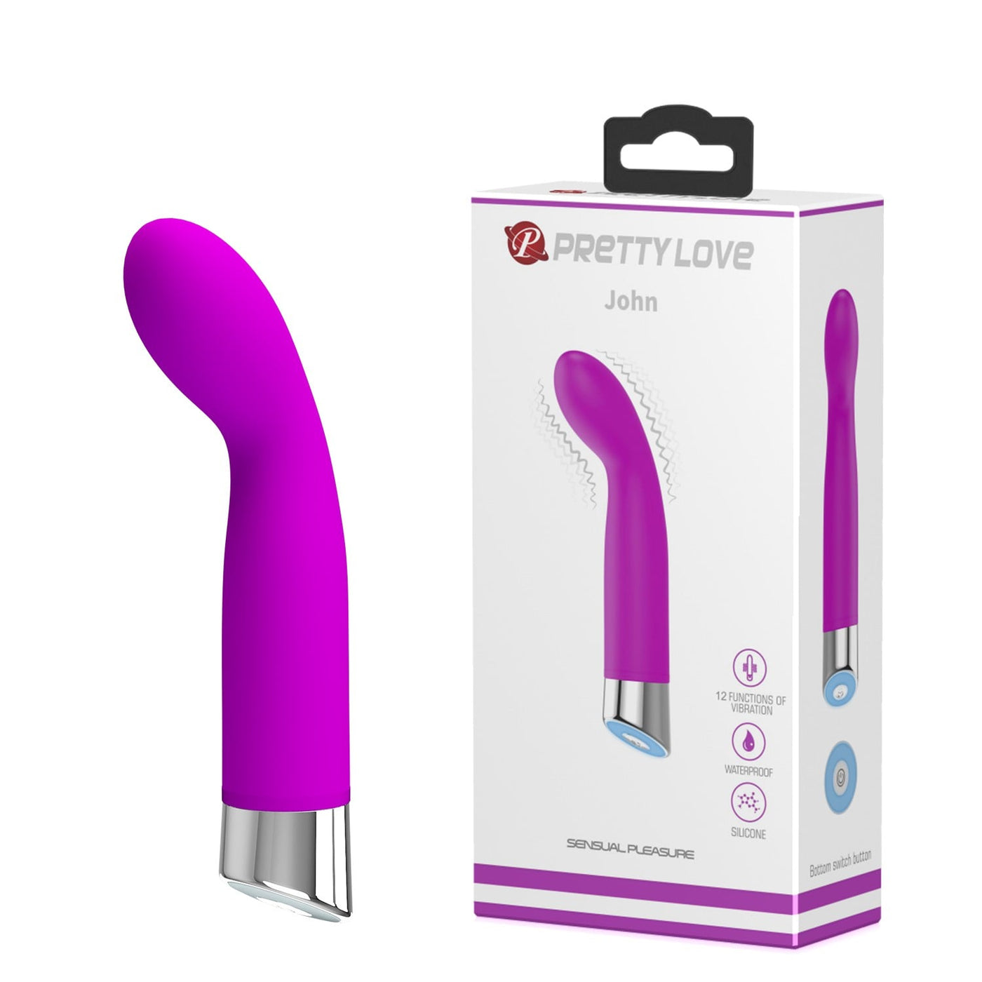 12 fonksiyonlu su geçirmez g-spot vibratör Moonette