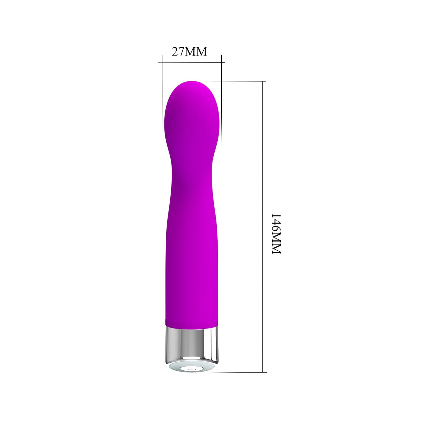 12 fonksiyonlu su geçirmez g-spot vibratör üst görünüm Moonette