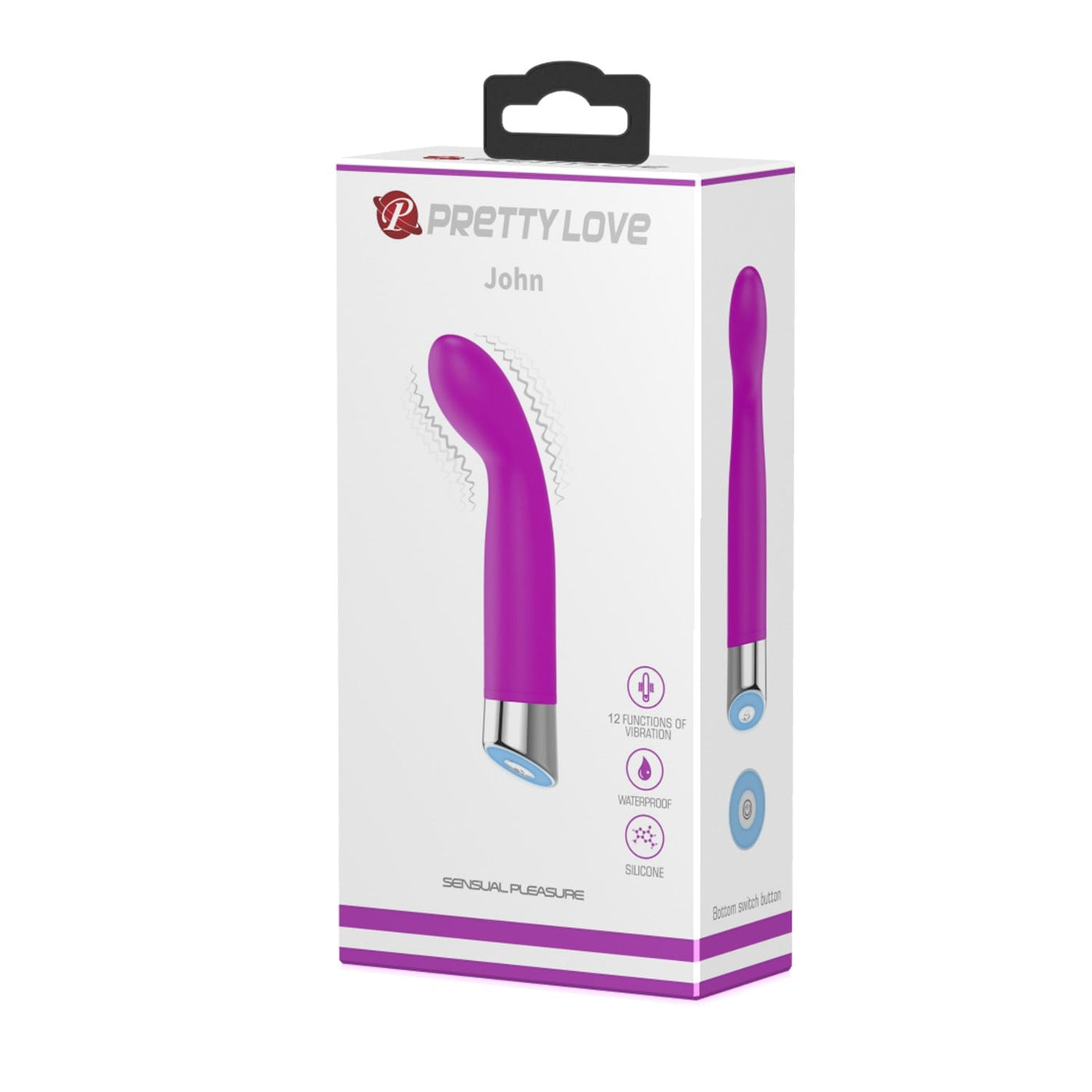 12 fonksiyonlu su geçirmez g-spot vibratör alt görünüm Moonette