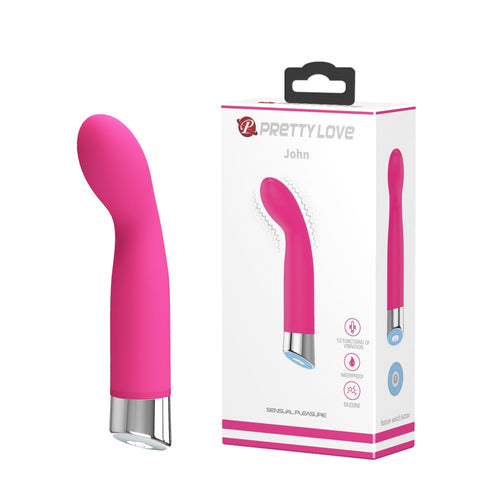 12 fonksiyonlu su geçirmez pembe g-spot vibratör Moonette