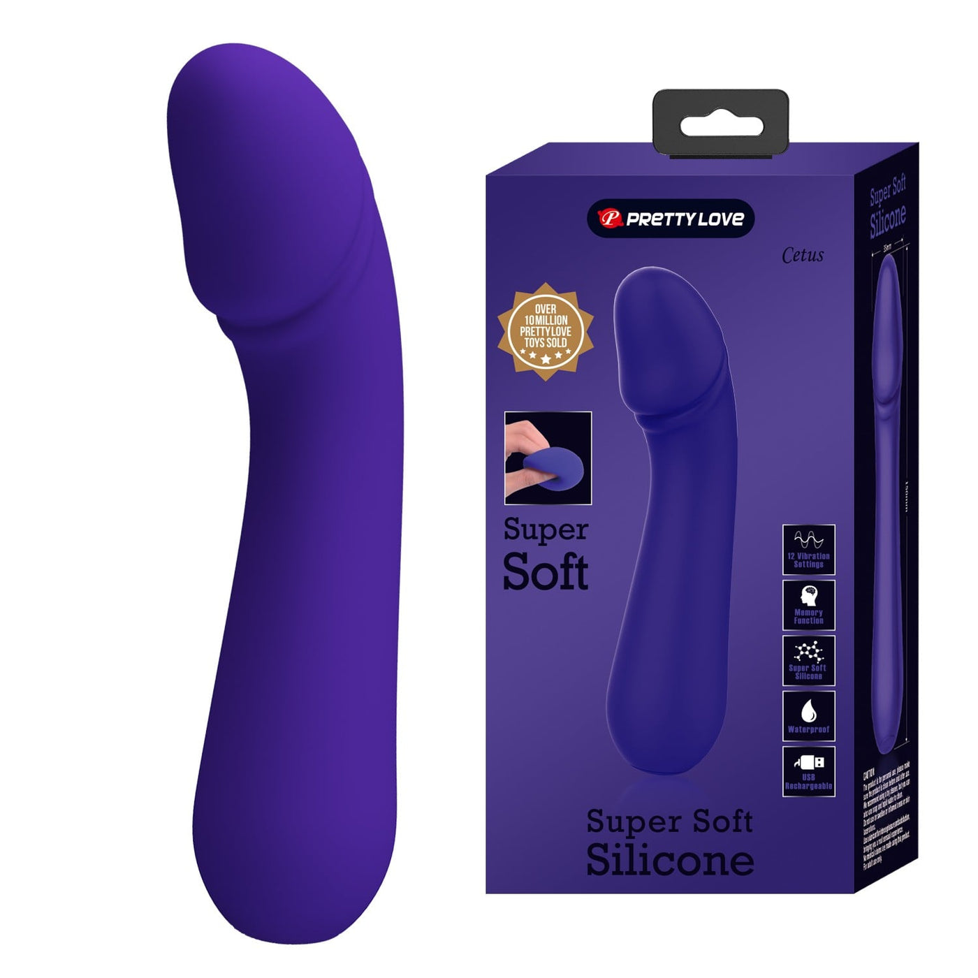 silikon 12 fonksiyonlu mor vibratör Nokta Vibratörü Moonette