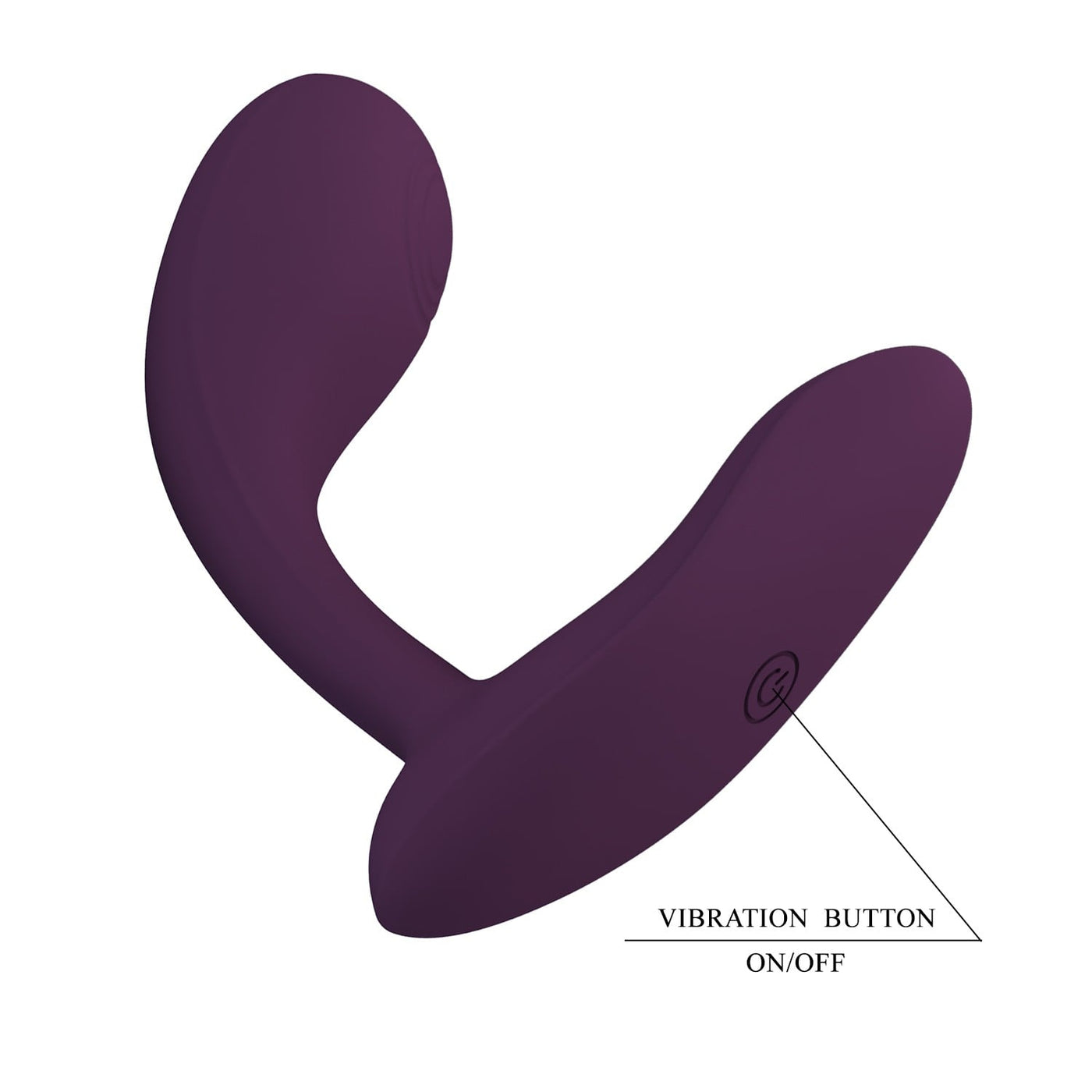 12 fonksiyonlu şarjlı mor g-spot vibratör arka görünüm Moonette