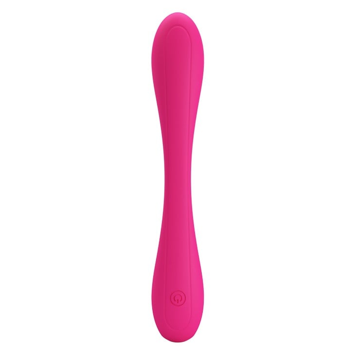 12 fonksiyonlu titreşimli pembe vibratör Spot yan görünüm Moonette