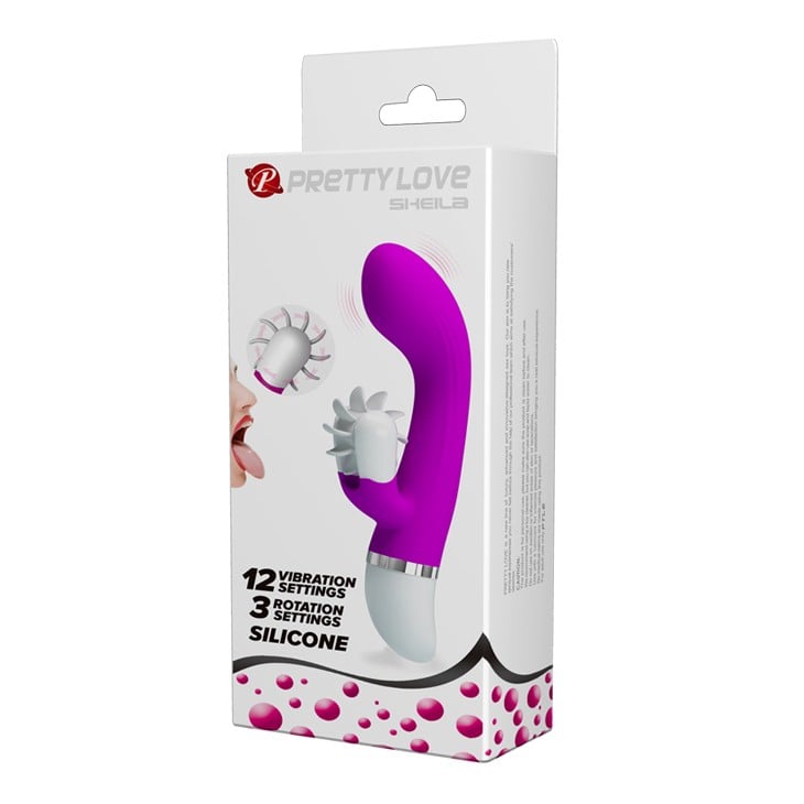 12 fonksiyonlu titreşimli vibratör Sheila alt görünüm Moonette