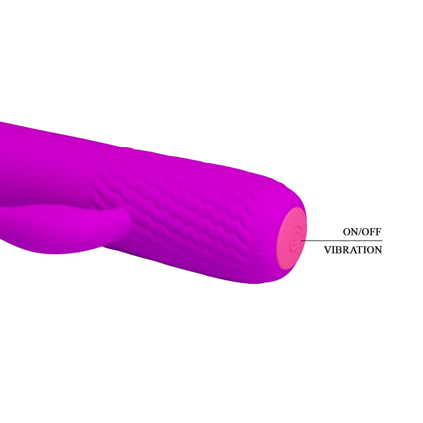12 fonksiyonlu şarjlı mor rabbit vibratör Omar yakın plan Moonette