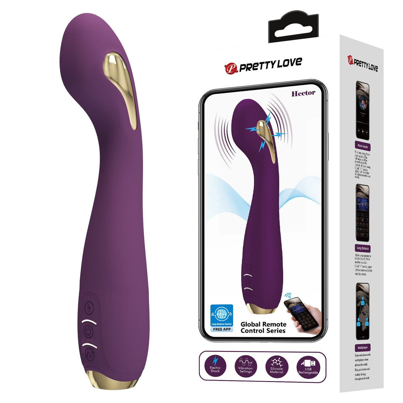 mor g-spot vibratör titreşim elektrik şok Moonette