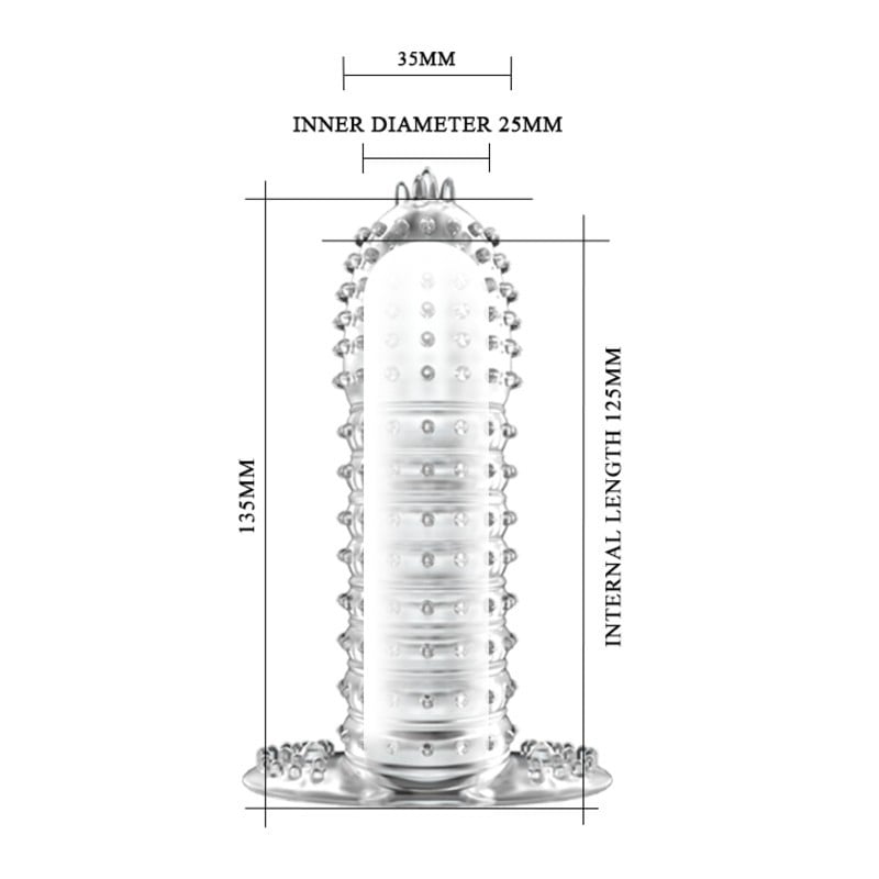 13 cm penis kılıfı arka görünüm Moonette
