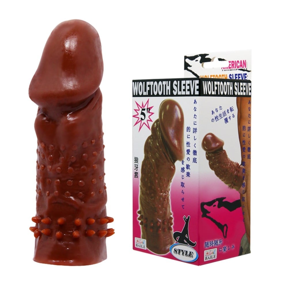 13 cm tırtıklı klitoral penis kılıfı Moonette