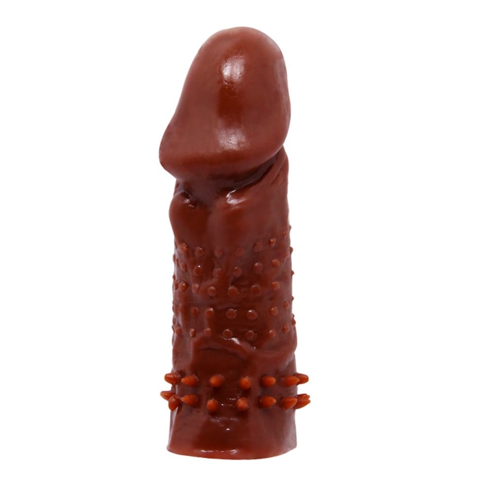 13 cm tırtıklı klitoral penis kılıfı yan görünüm Moonette