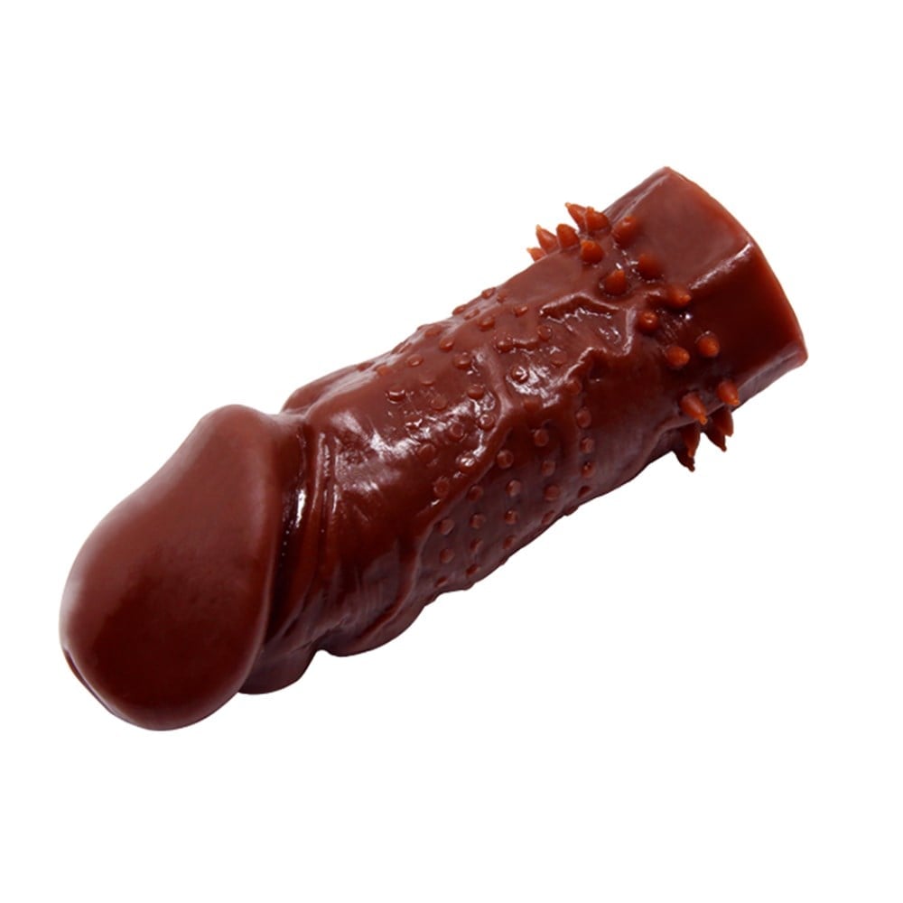 13 cm tırtıklı klitoral penis kılıfı yakın plan Moonette