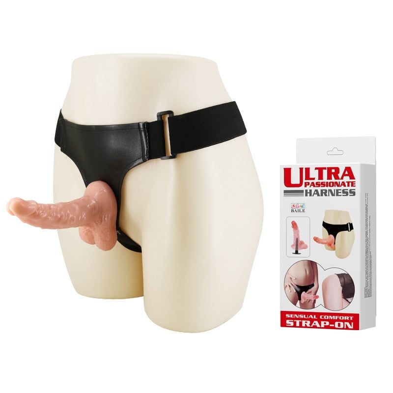 15.7 cm cm belden bağlamalı gerçekçi strap-on Moonette