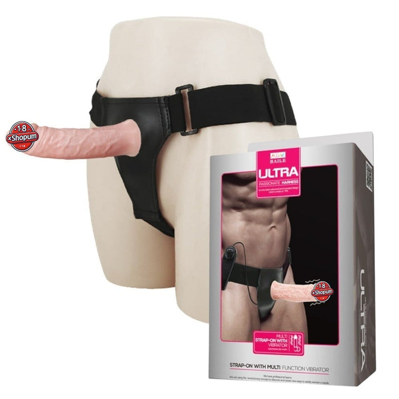 15,5 cm İçi Boş Belden Bağlamalı Titreşimli Protez Penis Vibratör