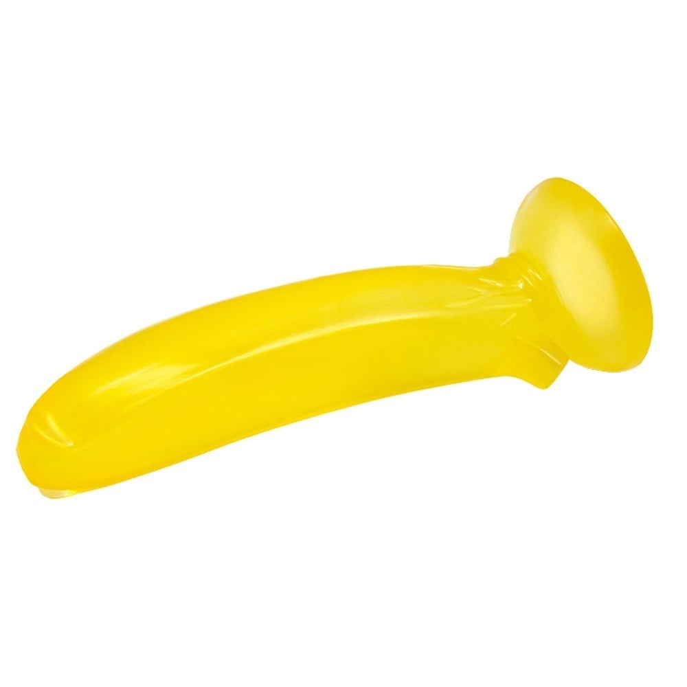 17 cm silikon vantuzlu anal plug arka görünüm muz Moonette