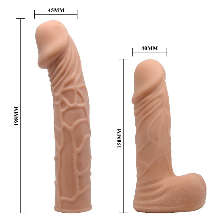 belden bağlamalı 19.8 cm dildo ambalaj görünümü Moonette