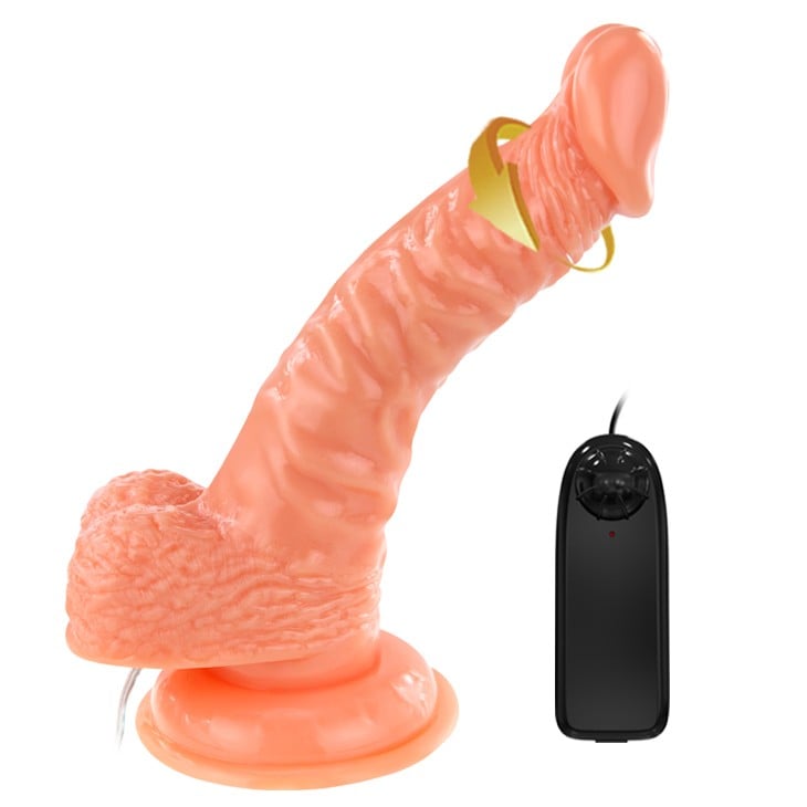19 cm titreşimli dildo Roto G yan görünüm Moonette