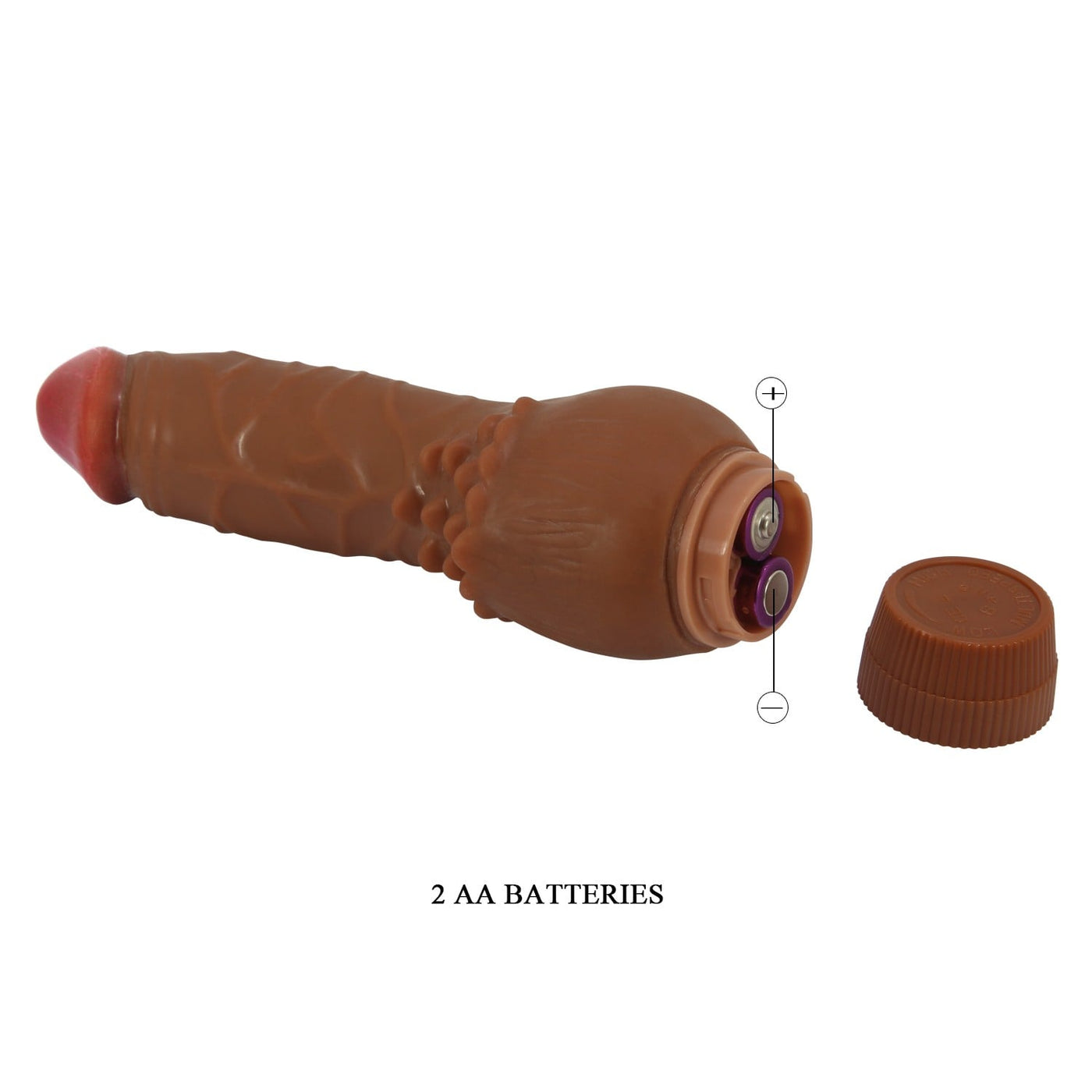 19,5 cm titreşimli dildo set içeriği damarlı Moonette