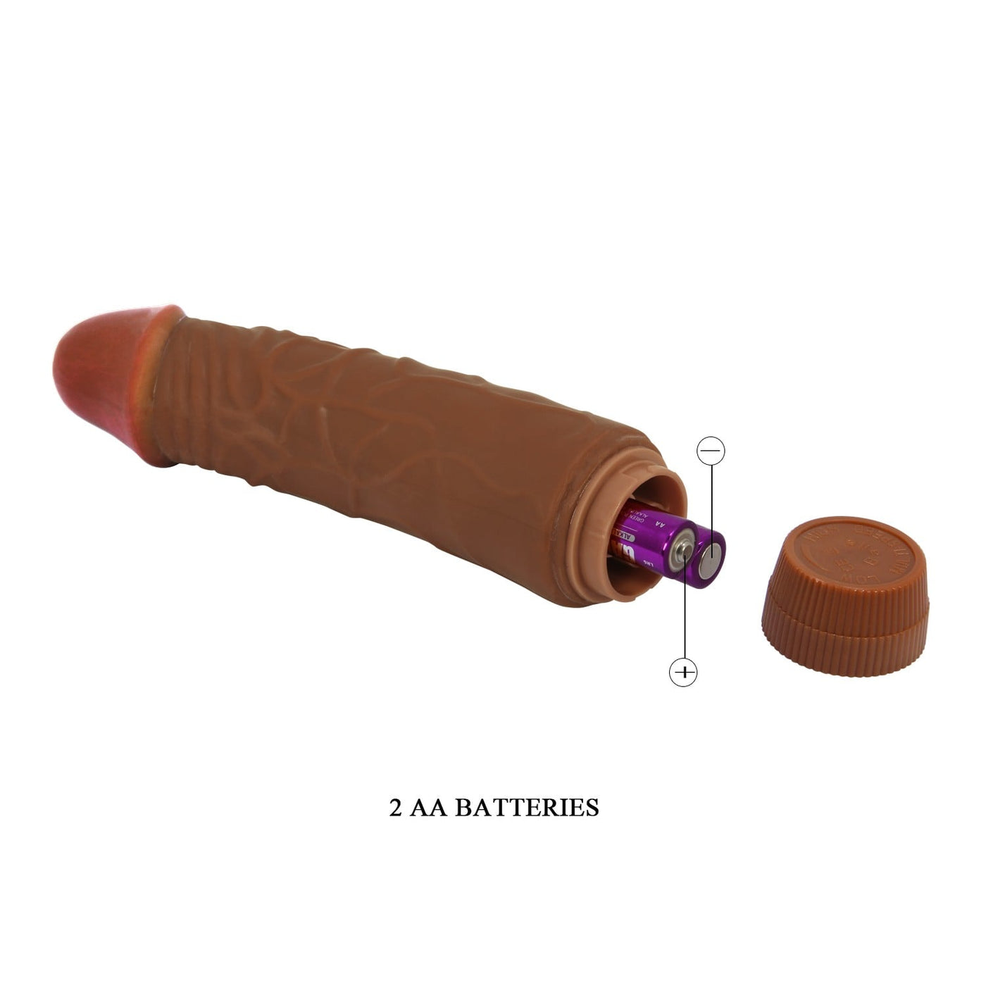 19,5 cm titreşimli dildo alt görünüm realistik Moonette