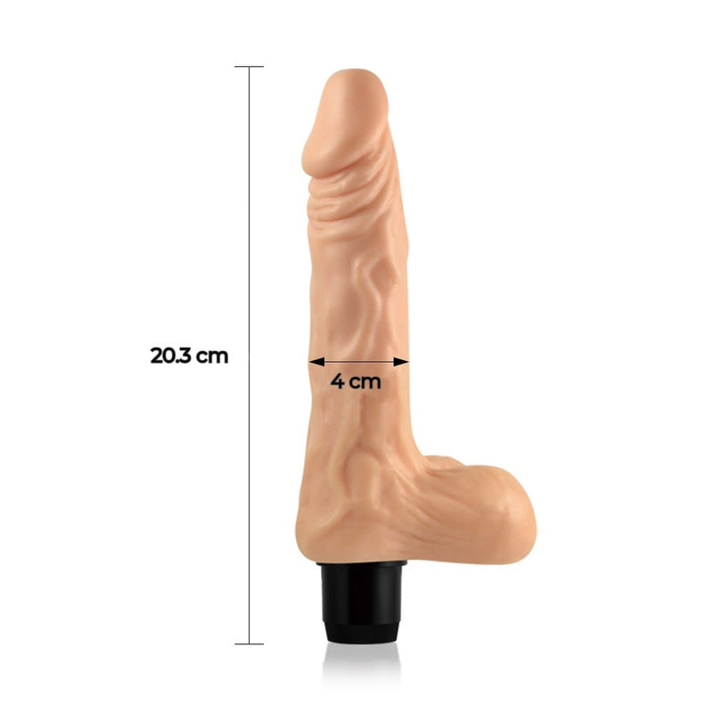 20.3 cm titreşimli vajina yan görünüm Moonette