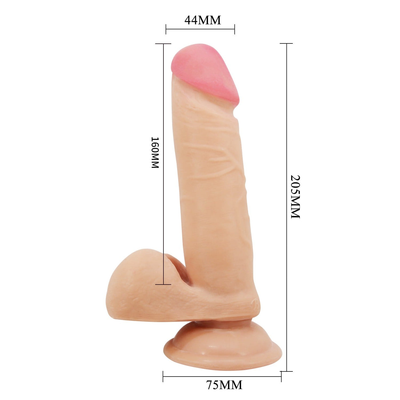 20,5 cm dildo Creel ambalaj görünümü çift Moonette